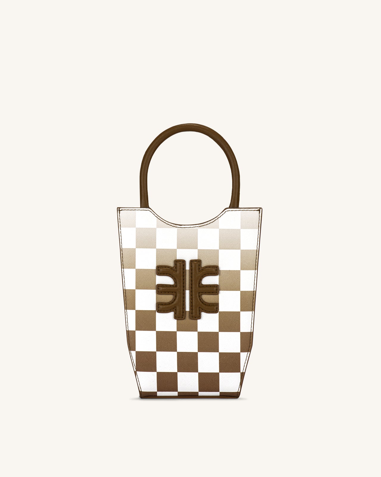 FEI Gradient Checkerboard Phone Bag - Brown