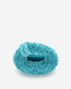 Abacus Faux Fur Top Handle Bag - Lake Blue