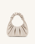 Gabbi Ruched Hobo Handbag - Ivory