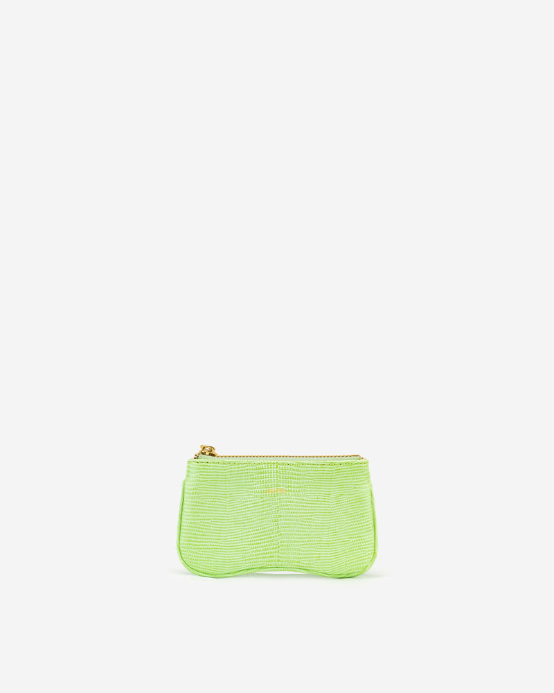 Eva Card Holder - Lime Green Lizard