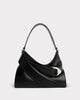 Asymmetric Shoulder Bag- Black