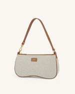 Eva Faux Fur and Sequin Mini Shoulder Bag - Beige Online Shopping - JW Pei