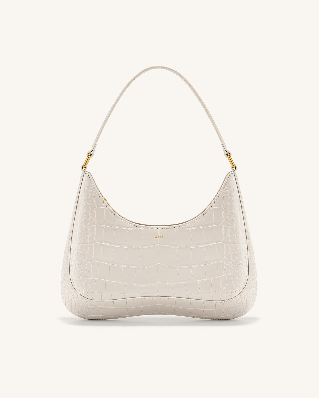 Ruby Shoulder Bag - White Croc