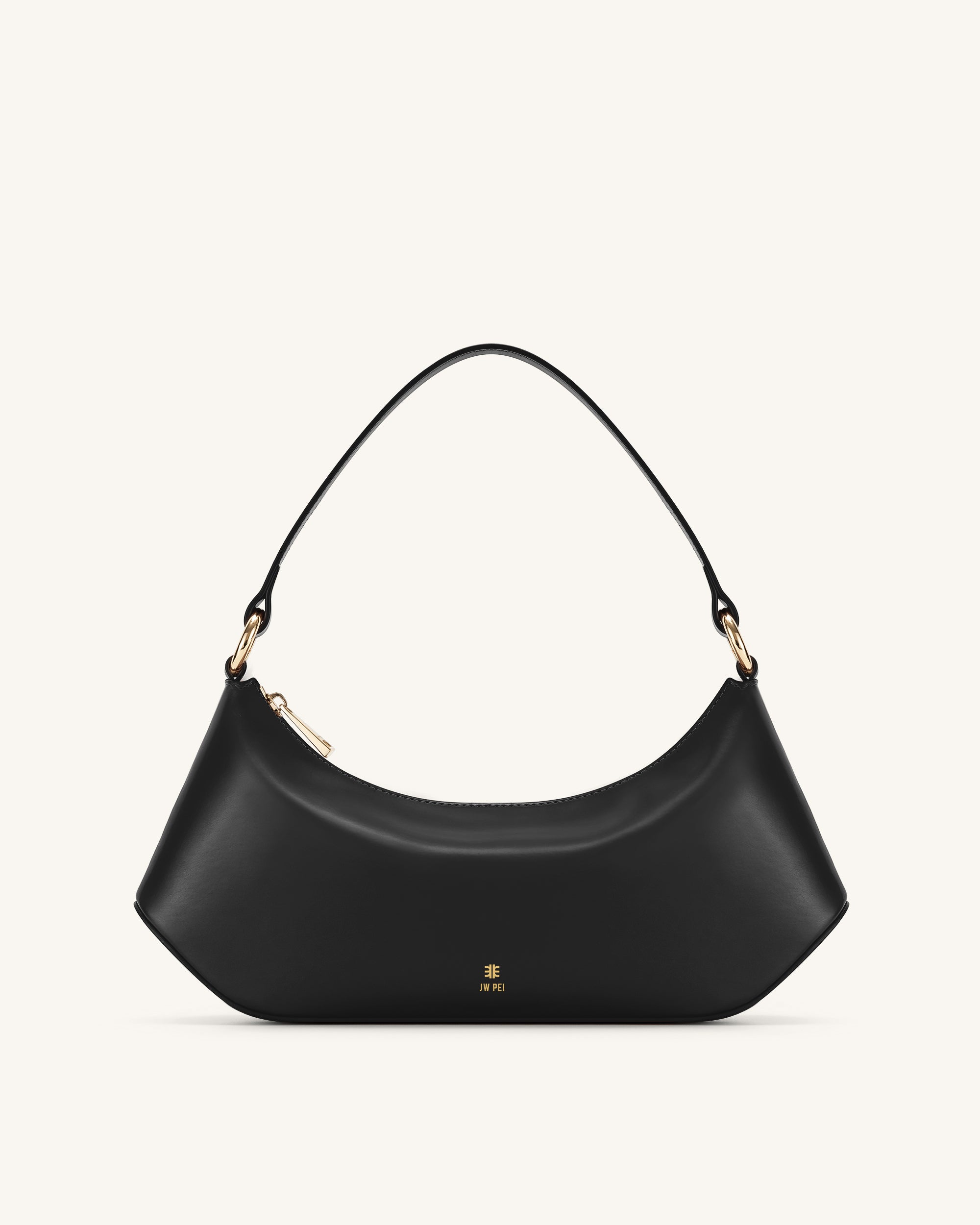 JW Pei Lily Faux Leather Shoulder Bag in Black