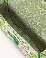 Becci Knitted Shoulder Bag - Flower Collection - Lime & Green & Pink & lvory