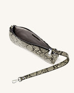 Eva Shoulder Handbag - Natural Snake Embossed
