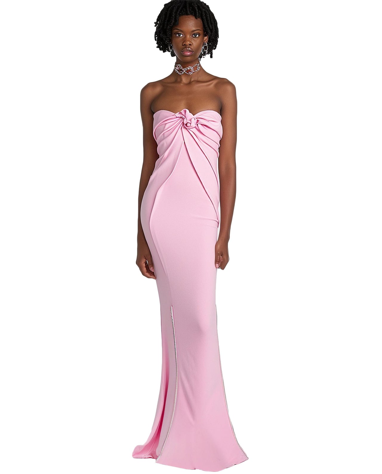 Pink Maxi Tube Dress