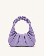 Gabbi Ruched Hobo Handbag - Purple