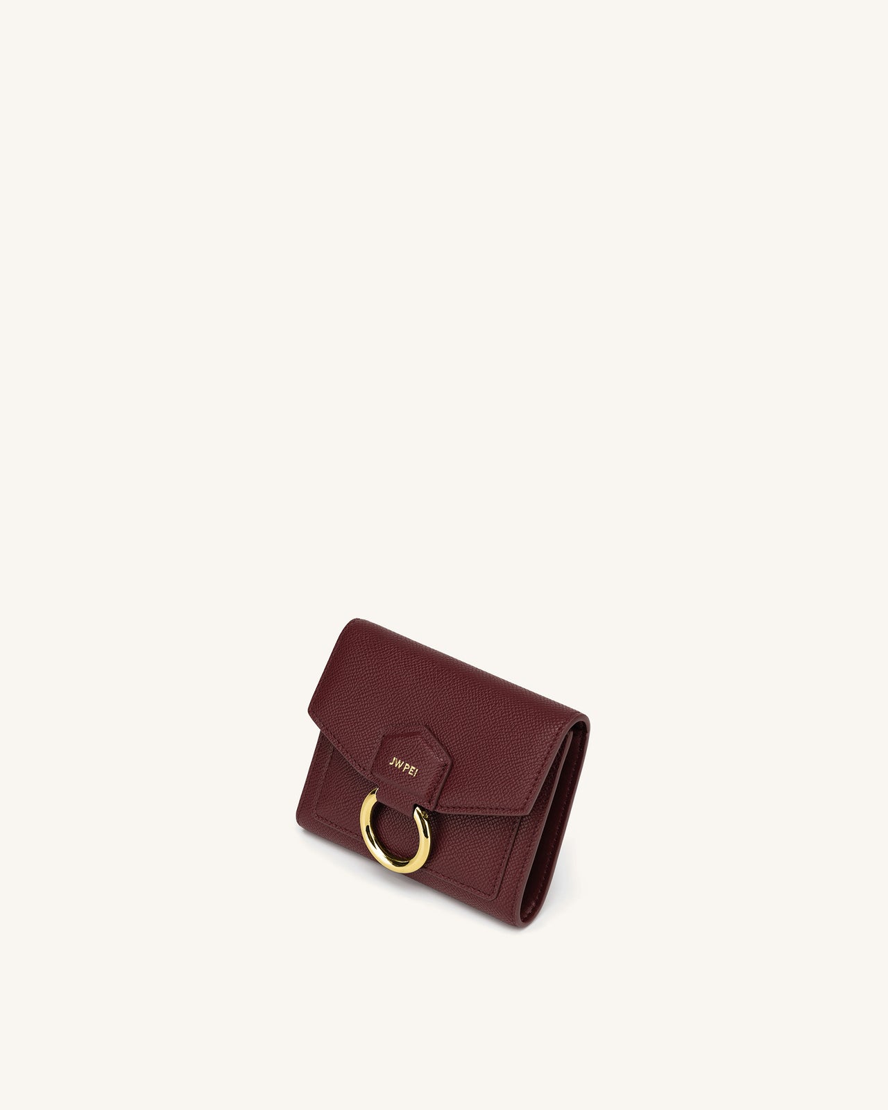 Stella Wallet - Burgundy Grained Vegan Leather