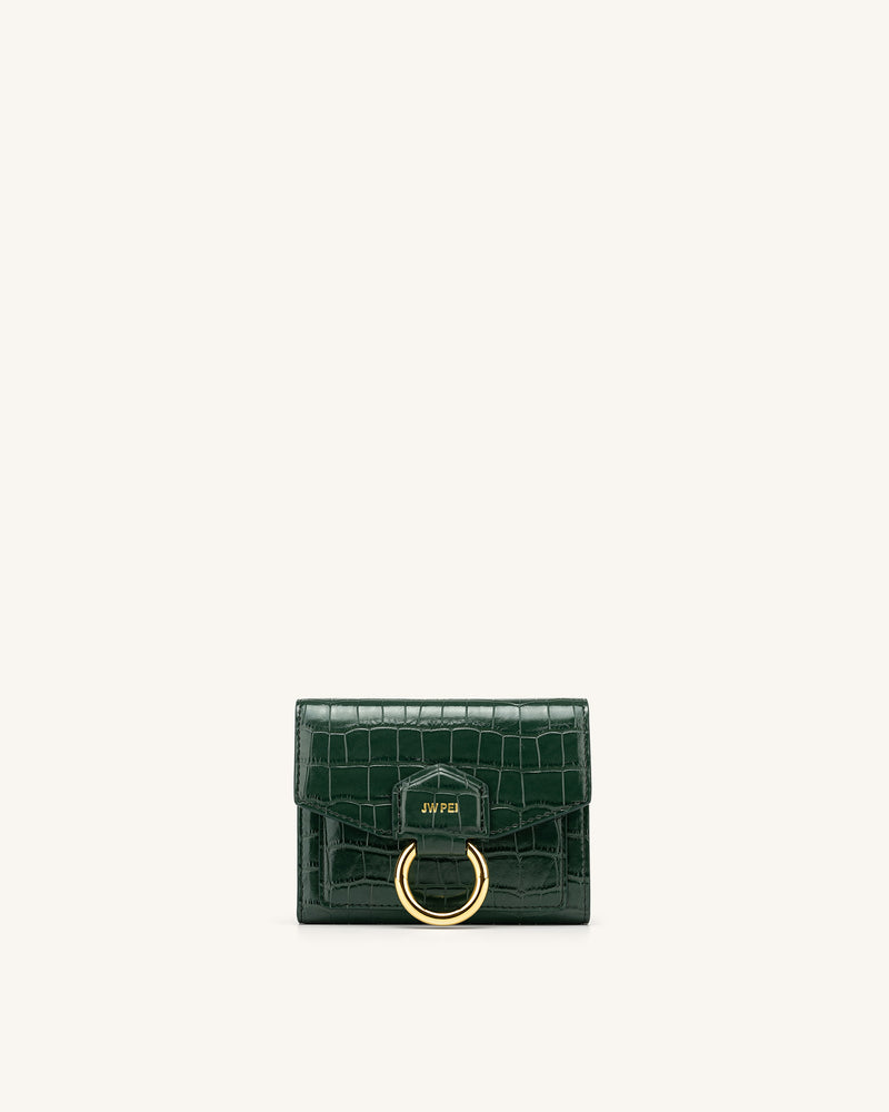 Lucia Classic Top Handbag - Green Croc