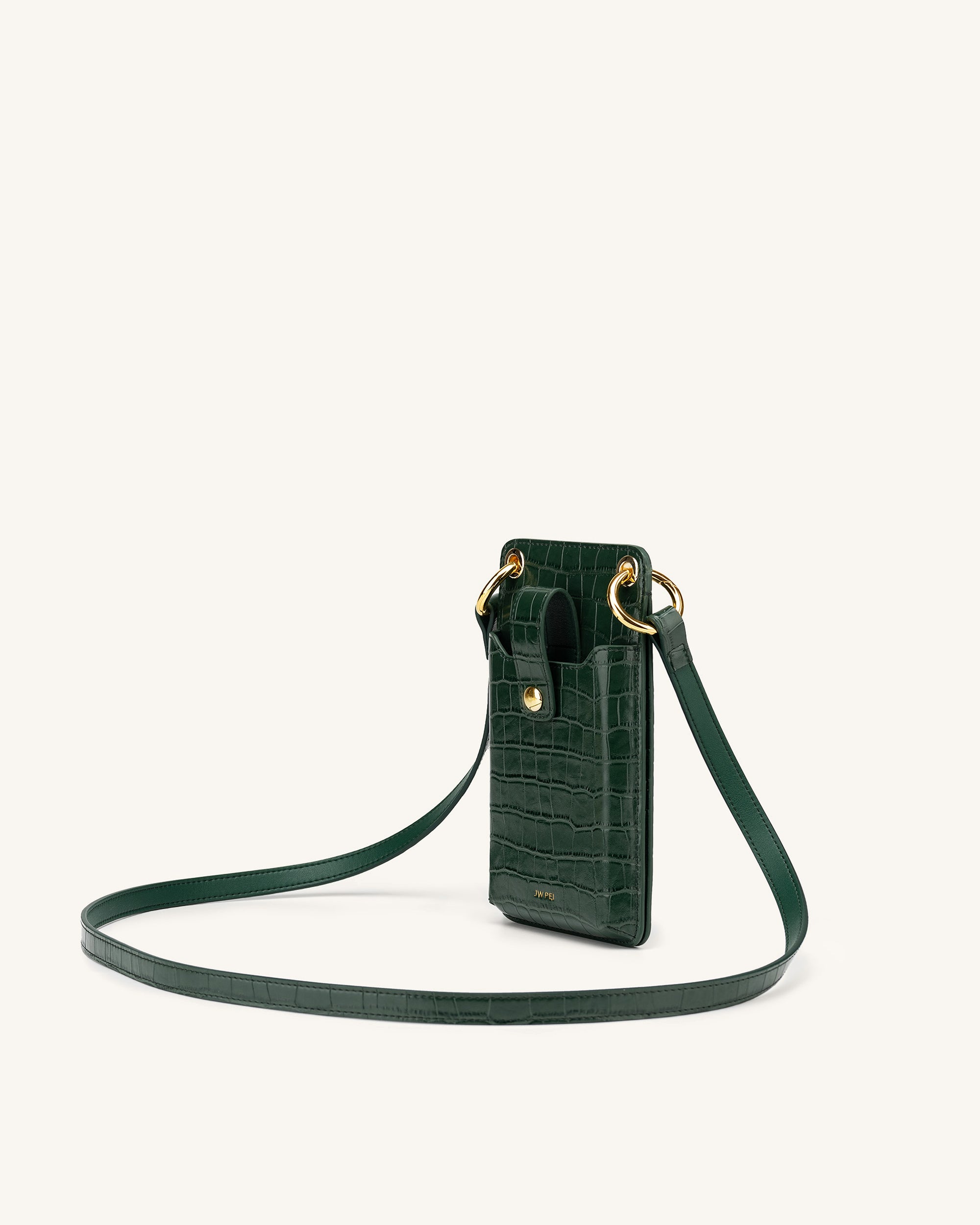 JW PEI, Bags, Jw Pei Quinn Phone Bag Dark Green Croc