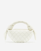 Croissant Top Handle Bag - White