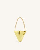 Triangle Mini Box - Light Yellow Croc