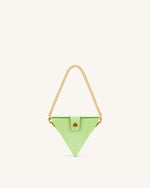 Triangle Mini Box - Lime Green Lizard