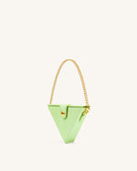 Triangle Mini Box - Lime Green Lizard