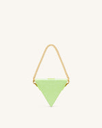 Triangle Mini Box - Lime Green Lizard