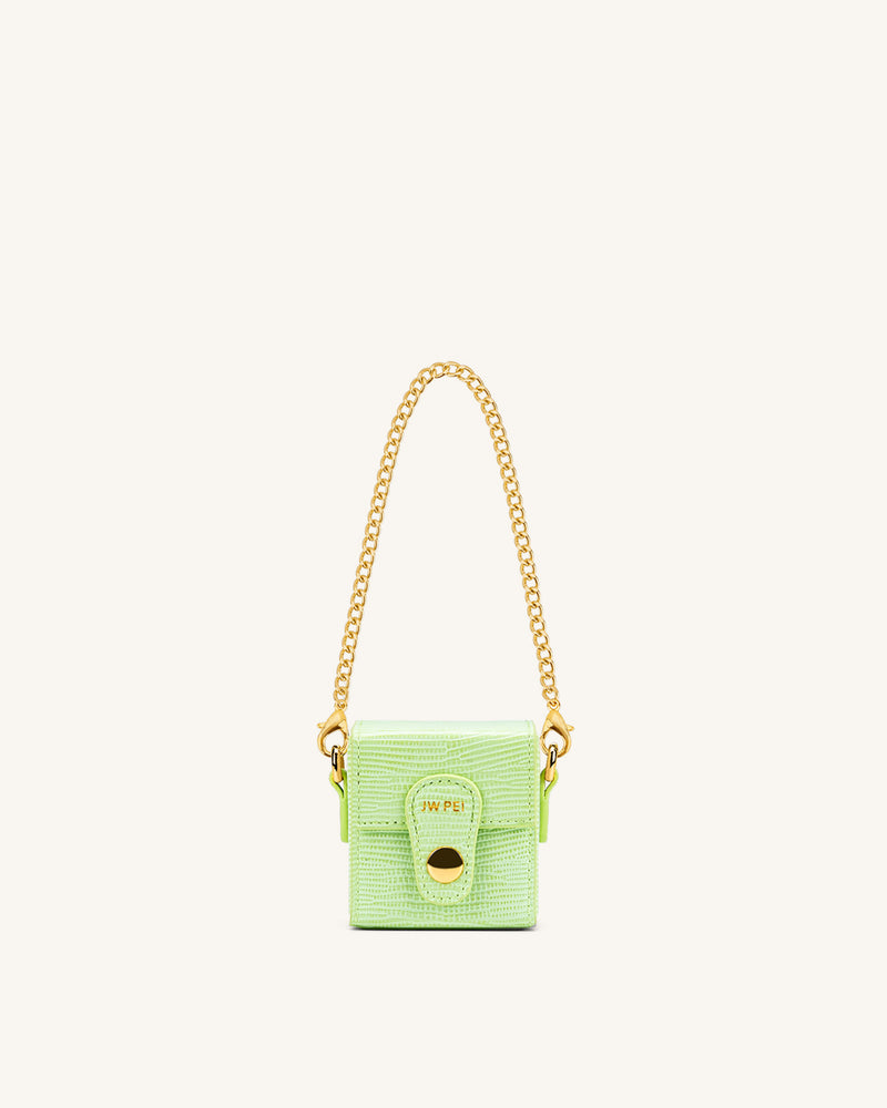 Square Mini Box - Lime Green Lizard