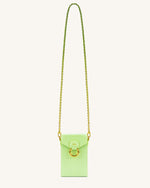 Lola Gradient Chain Phone Case - Lime Green Lizard