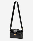 Grace Box Bag - Black Croc