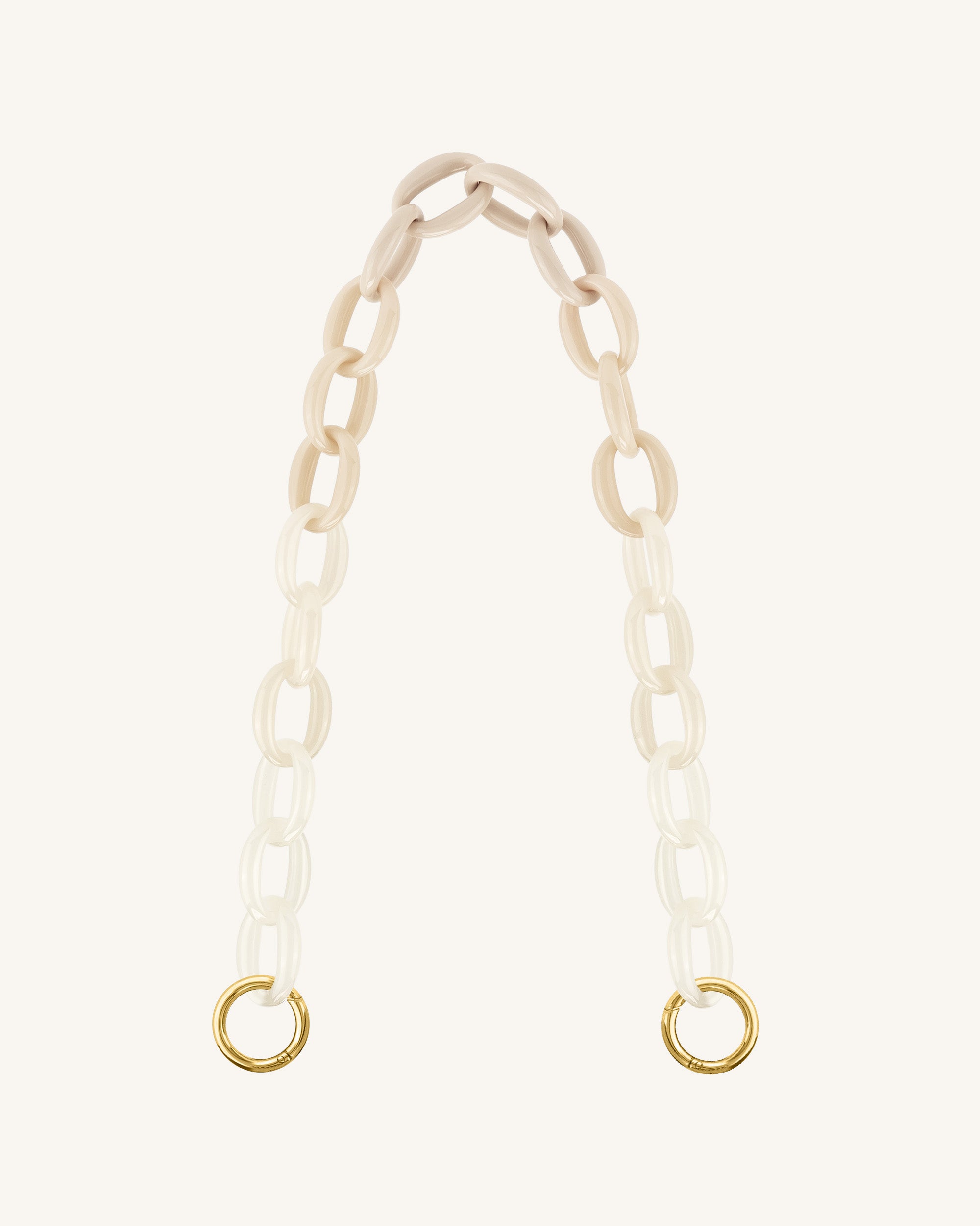 Mya Gradient Acrylic Chain Strap Ivory JW PEI