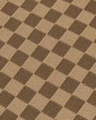 Shea Checkerboard Knitted Tote Bag - Brown