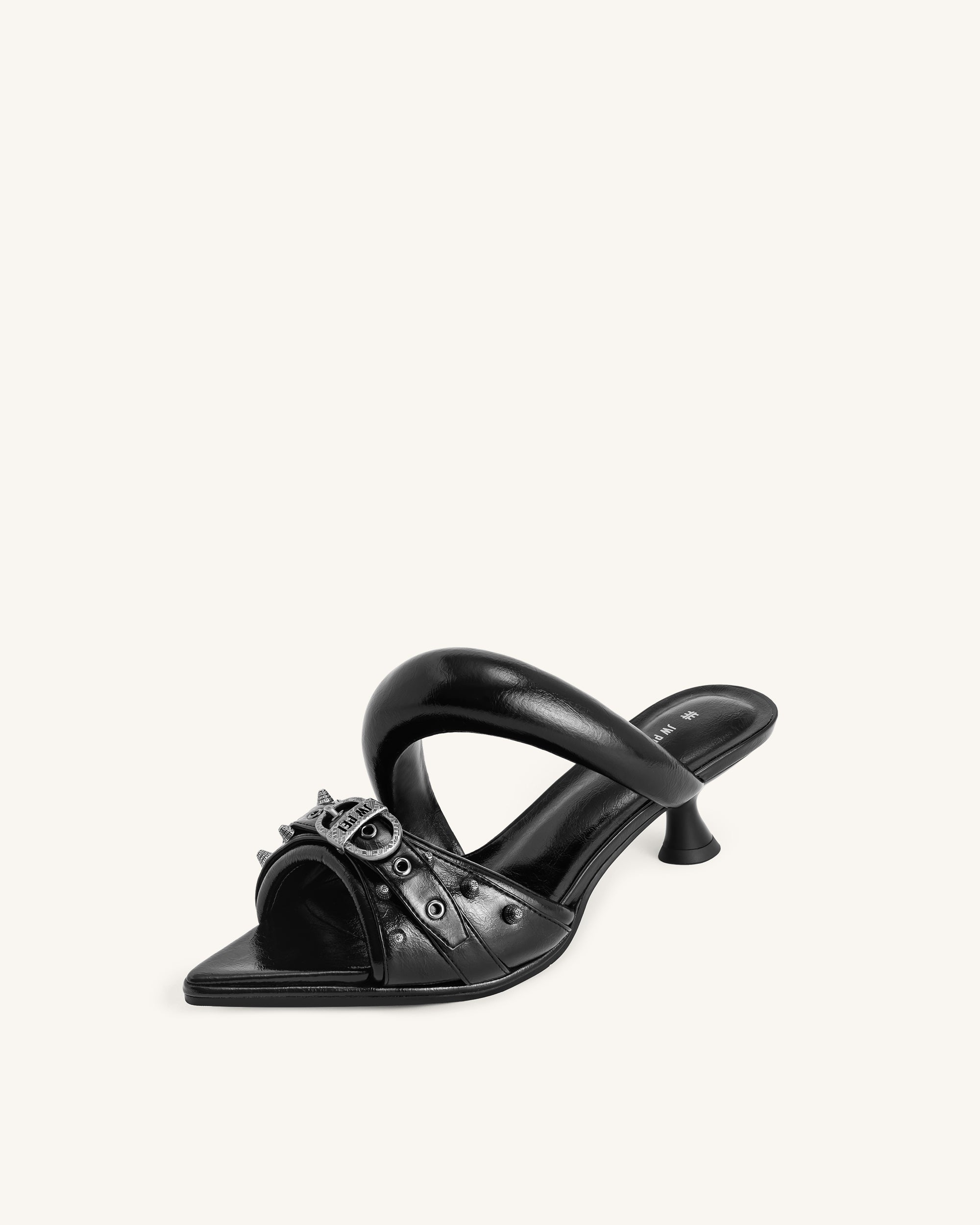 JW PEI Women's Sara Mule Heeled Sandals size 8 or 39 EU Lavender  $89.99 MSRP NEW
