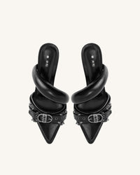 Sara Studded Mule - Black