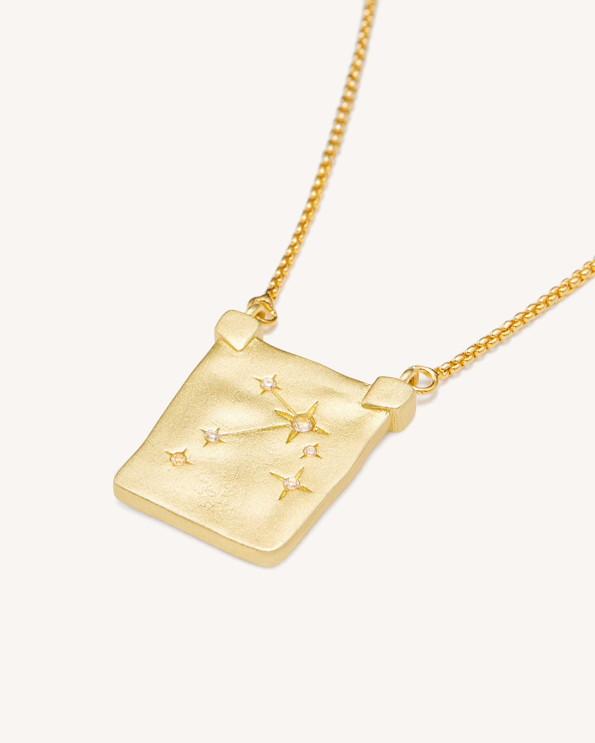 Zodiac Pendant Necklace - 18ct Gold Plated | JW PEI