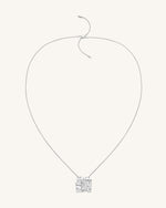 Cosmos Combination Necklace - 18ct White Gold Plated & White Zircon