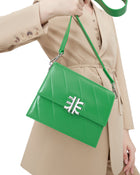 Mira Mini Flap Bag - Grass Green