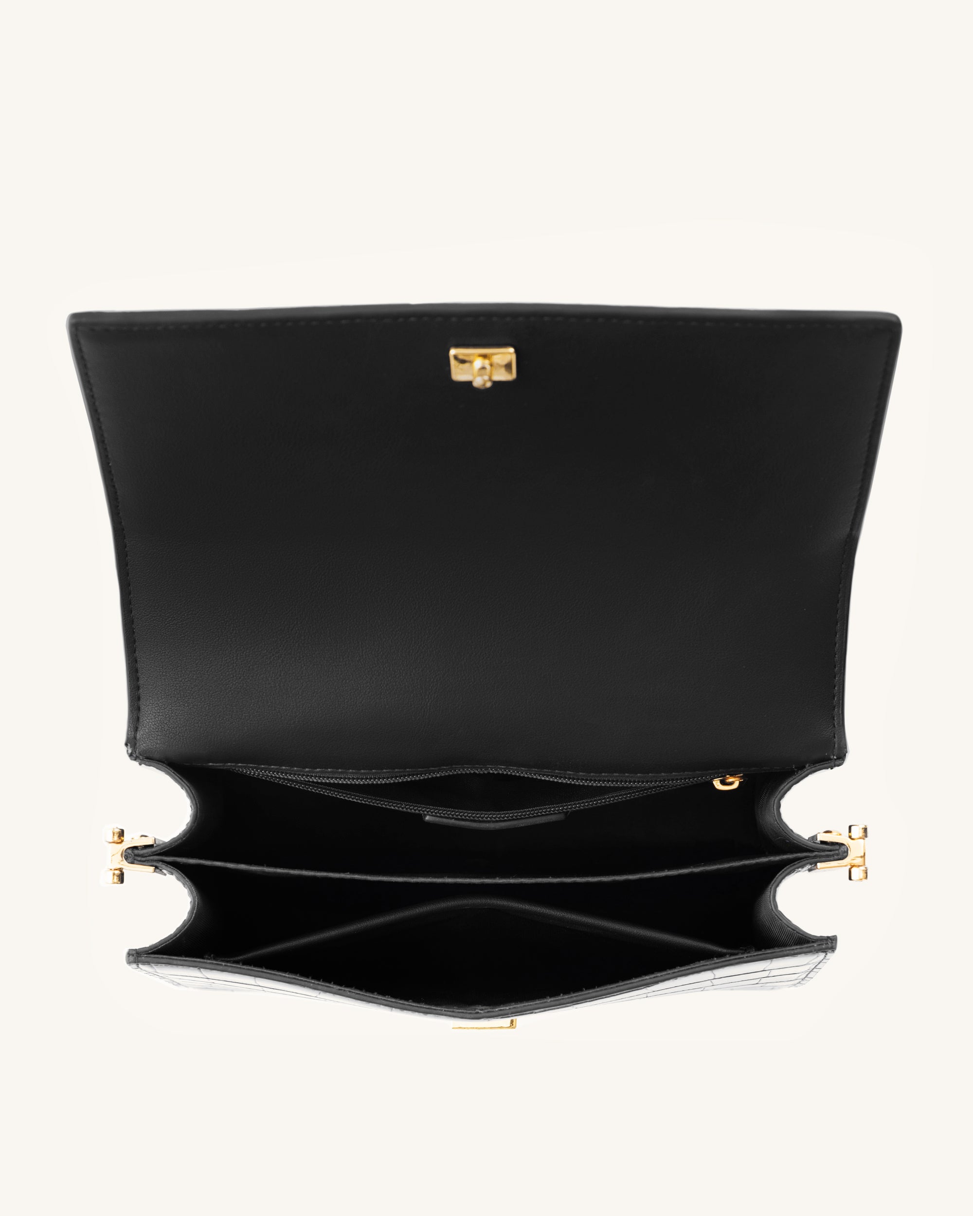 JW PEI, Bags, Preowned Jw Pei Mini Flap Crossbody In Black Crocembossed