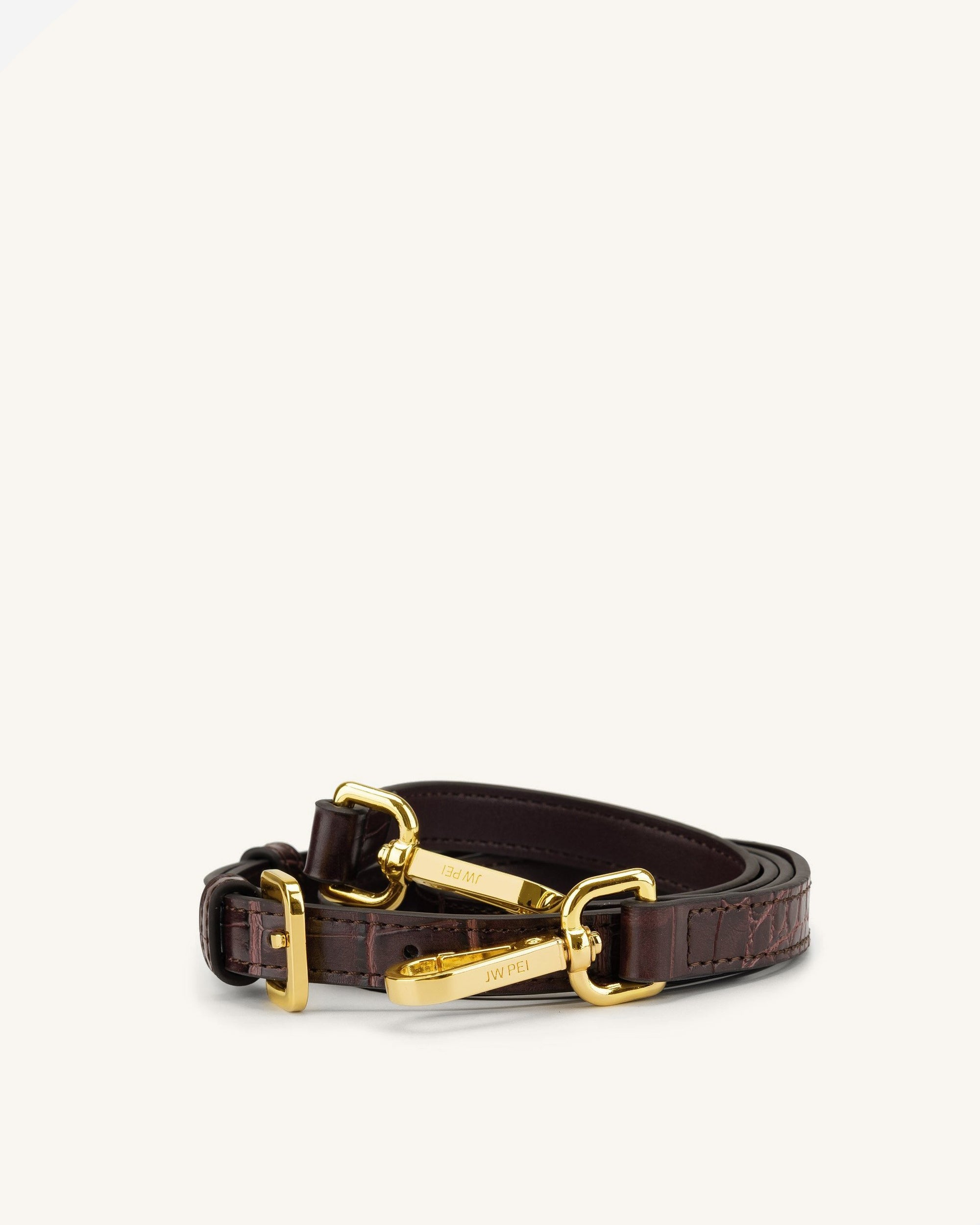 dark brown lv purse strap