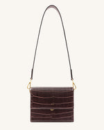 JW PEI, Bags, Jw Pei Mini Flap Shoulder Crossbody Bag Natural Canvas With  Brown Leather Trim